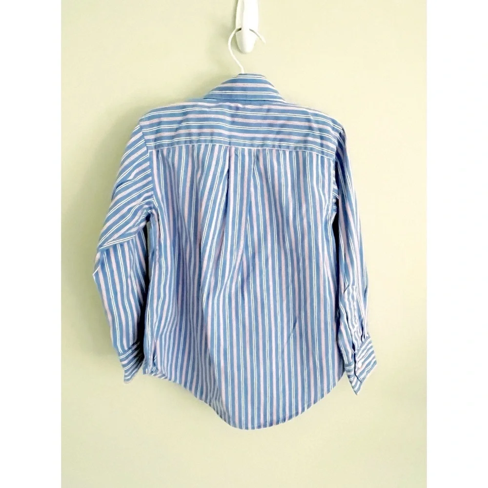 Ralph Lauren boys 3T long sleeve blue button down shirt